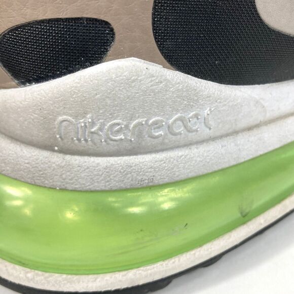 Nike Air Max 270 React -Mens Sz 9 -Winter Khaki -Beige/Black -Running CD2049-200 main image 7